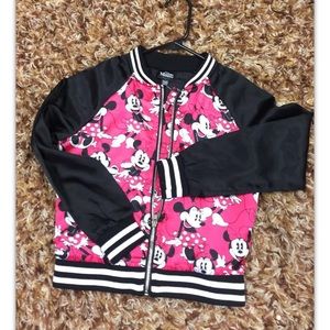 Minnie Mouse, girl, jacket, pink/black, size 7/8.: